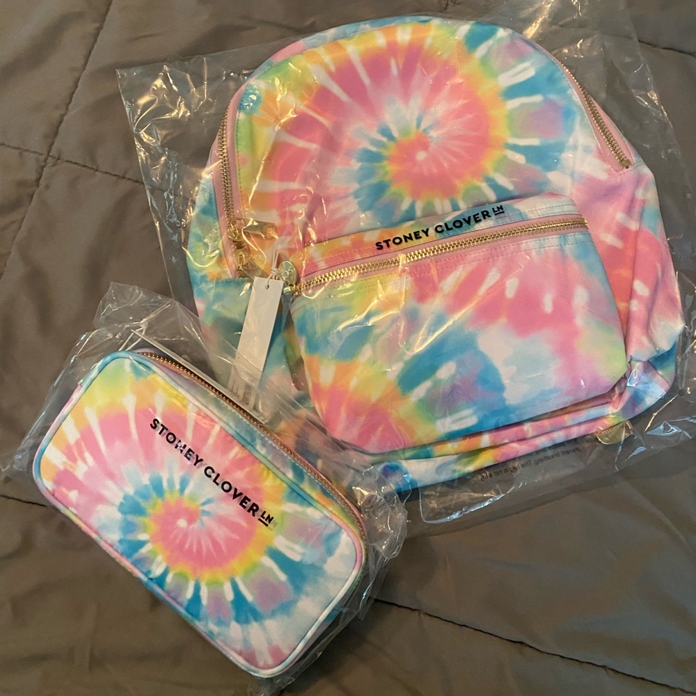 Stoney Clover Lane Backpack and pouch.